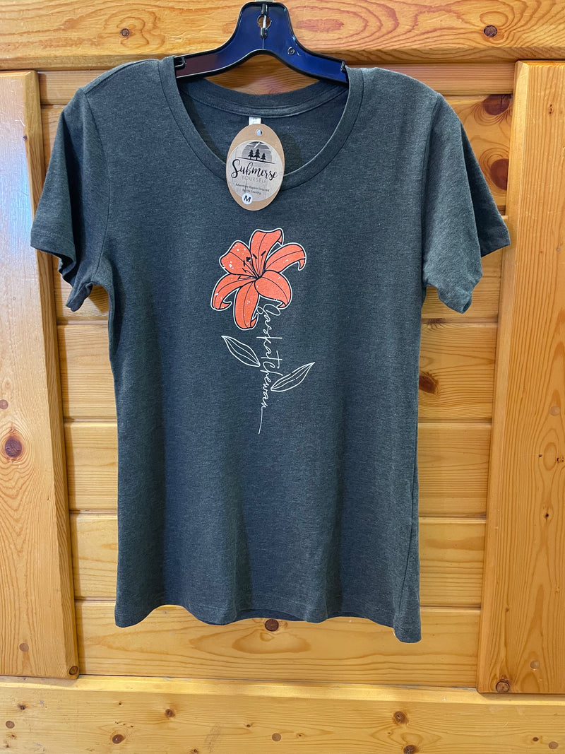CLLadySaskLily Womens Sask Lily T-Shirt