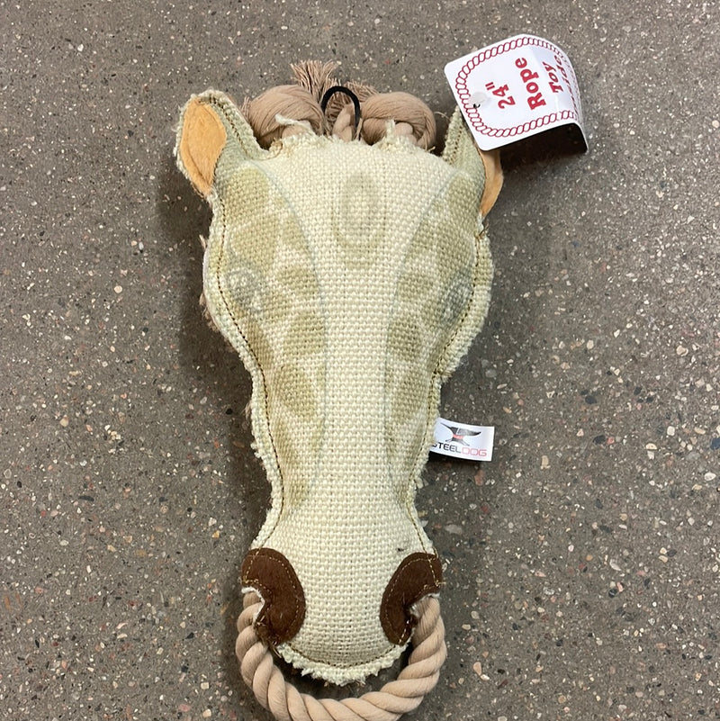 PS794535544-Giraffe Burlap Dog to w/24" Rope Inside