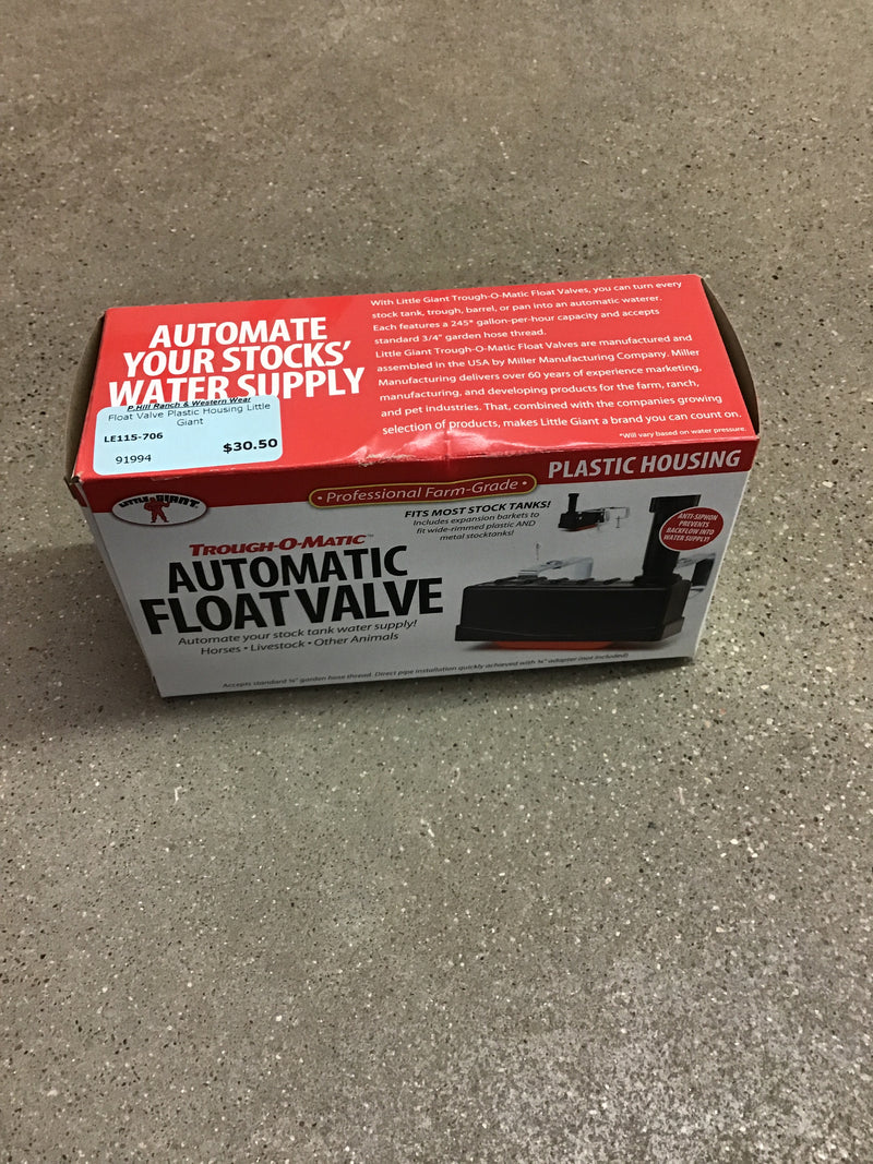 LE115-706 Float Valve Plastic Housing Little Giant