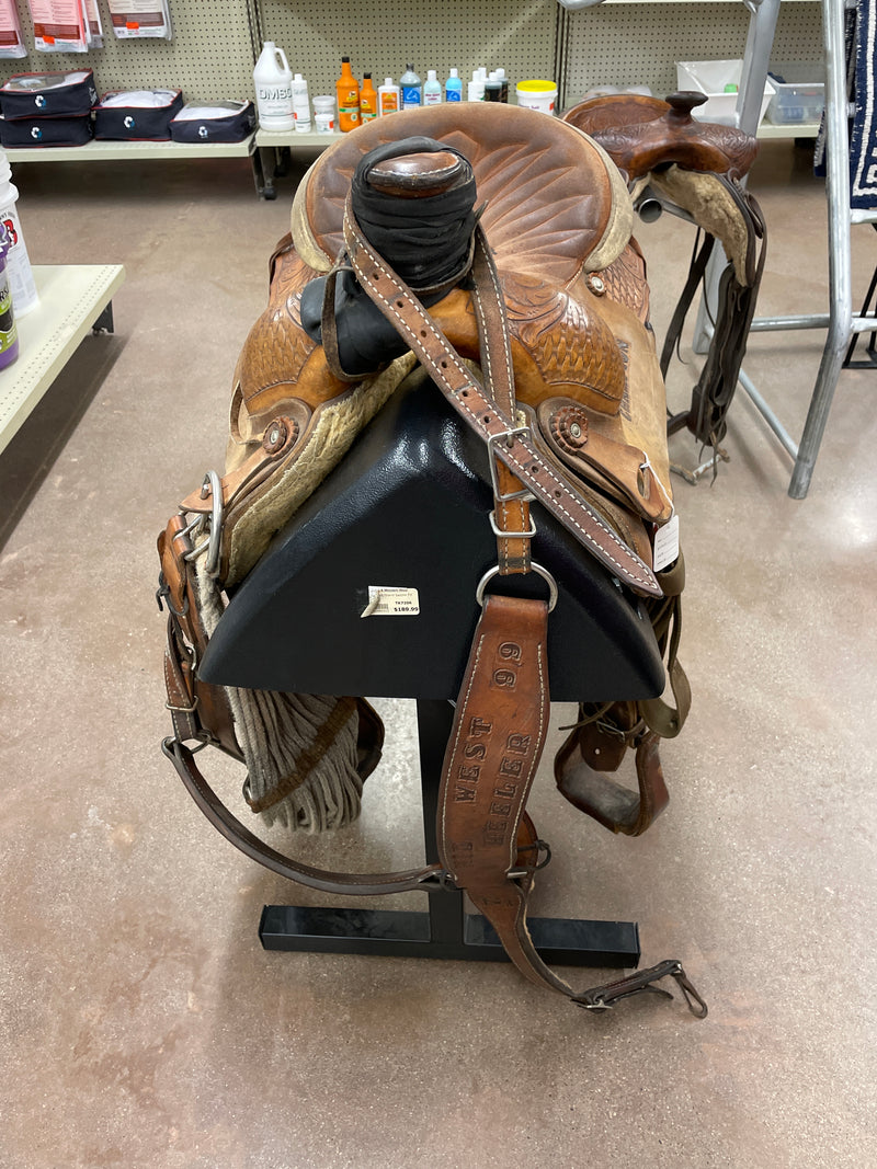 TKUSEDMS1 Used Roping Saddle 15"
