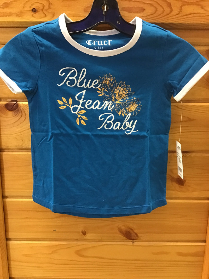 CLCTT8510002-2XL-Blue T-Shirt -Cinch - Youth -  Blue Jean Baby Logo