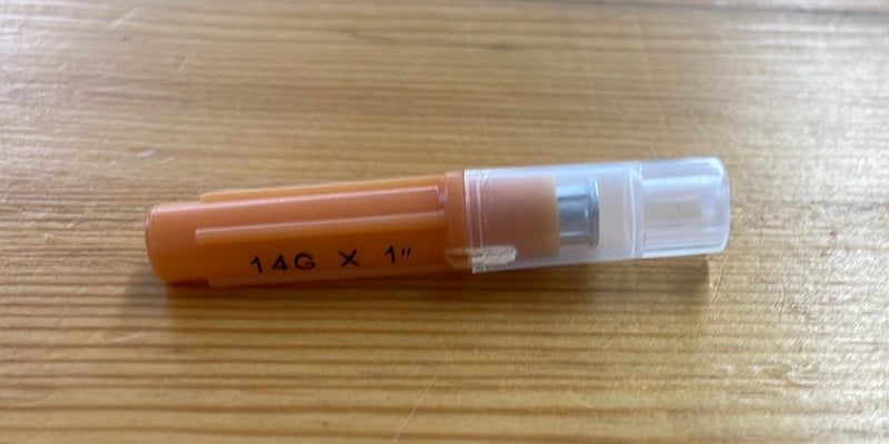 AC100704 Needle Aluminum Hub 14gax1" 5pk