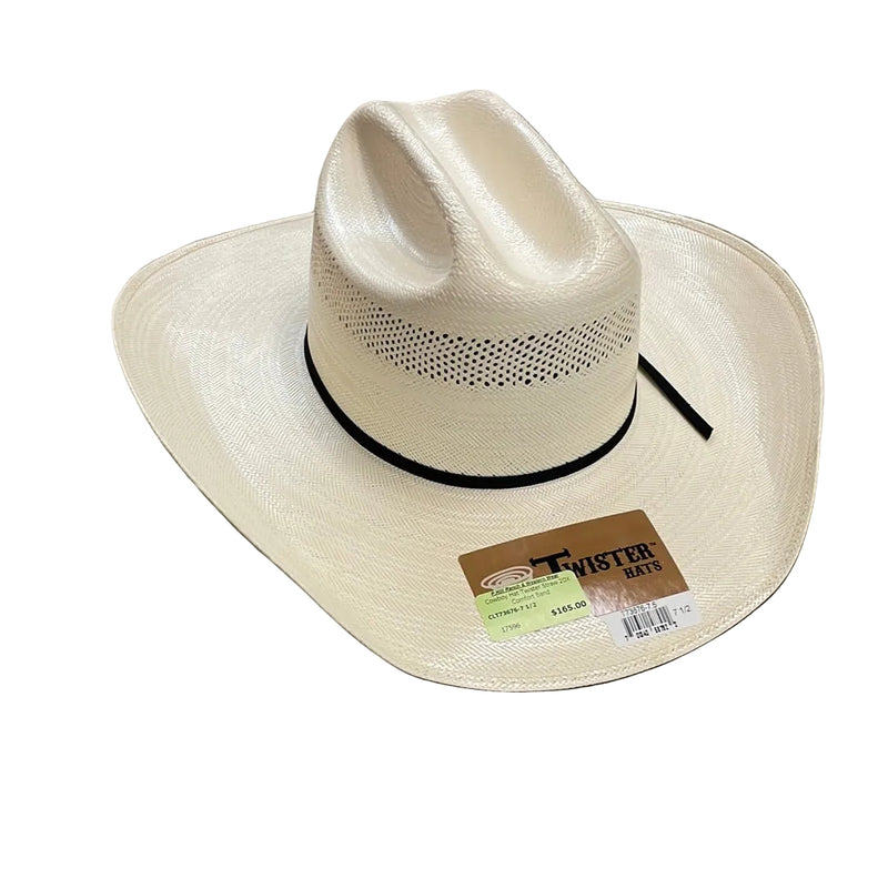 CLT73676 Cowboy Hat Twister Straw 20X Comfort Band