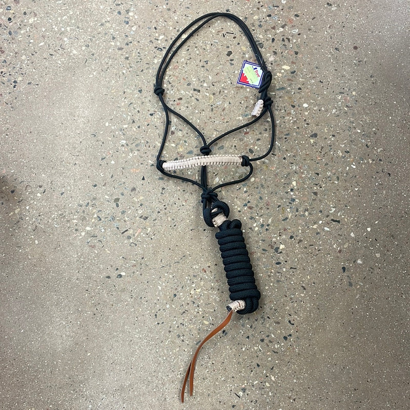 TKRH3359 Halter Working Rope w/10ft Loop Lead - Asst'd Colours