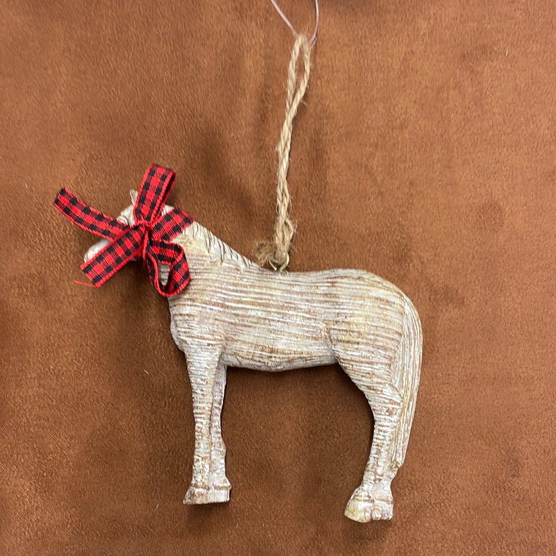 BG91-1147-0-0 Ornament- Horse w/ Bow