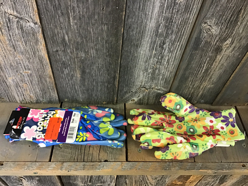 CL327-L-Blue/Green Gloves Garden "Groovy Baby"