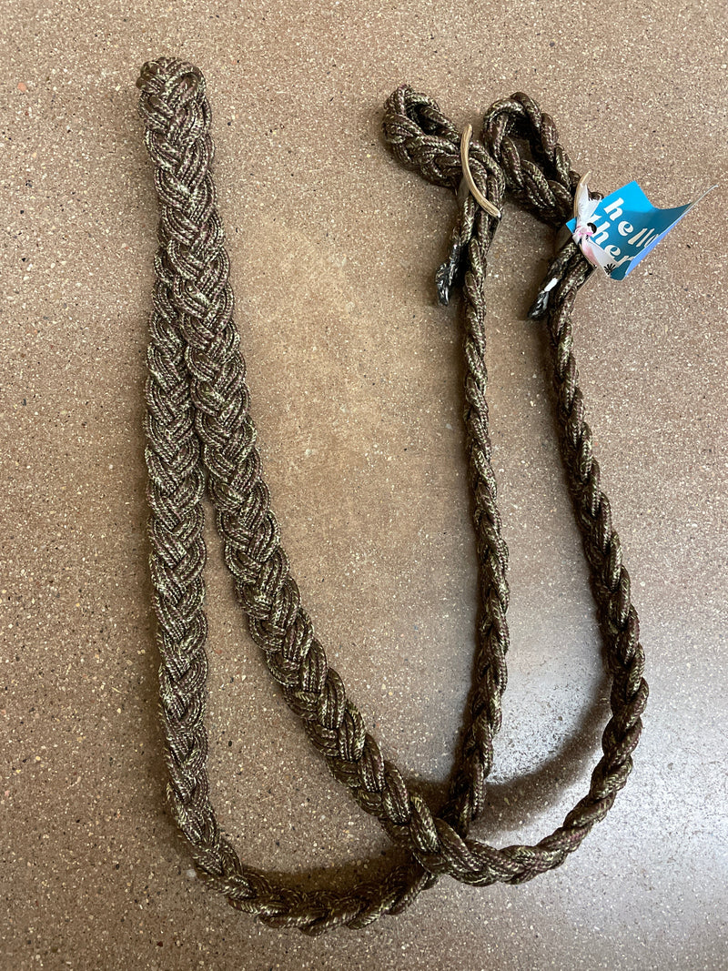 TKREINSLAUREN 9 Strand Braided Reins- 8ft Long