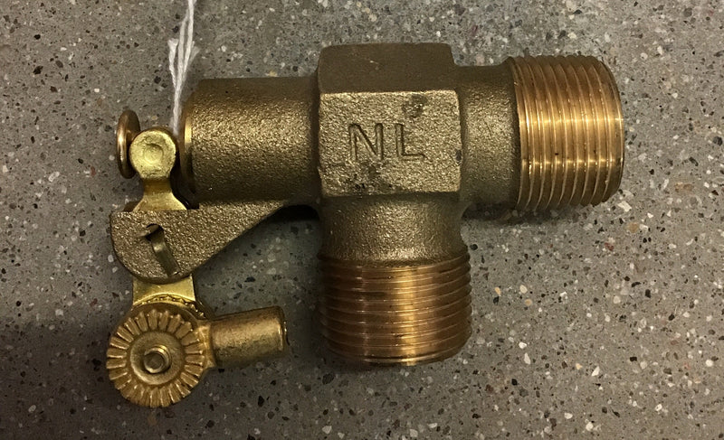 LE9480-0100100 Brass Float Valve 1" for watering bowl