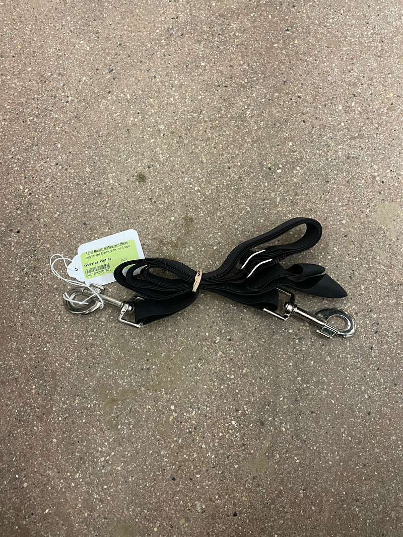 TKSS3129-ASST Leg Straps Elastic 2 Pack with Snaps