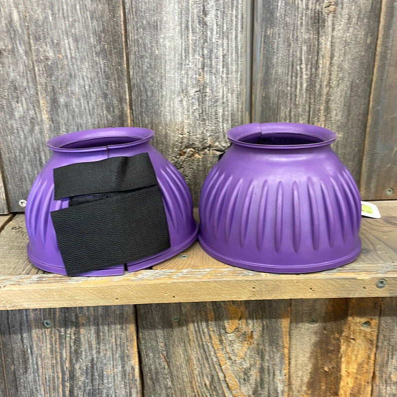 TKSS3027-L-Purple Rubber Bell Boots Pair w/ Velcro