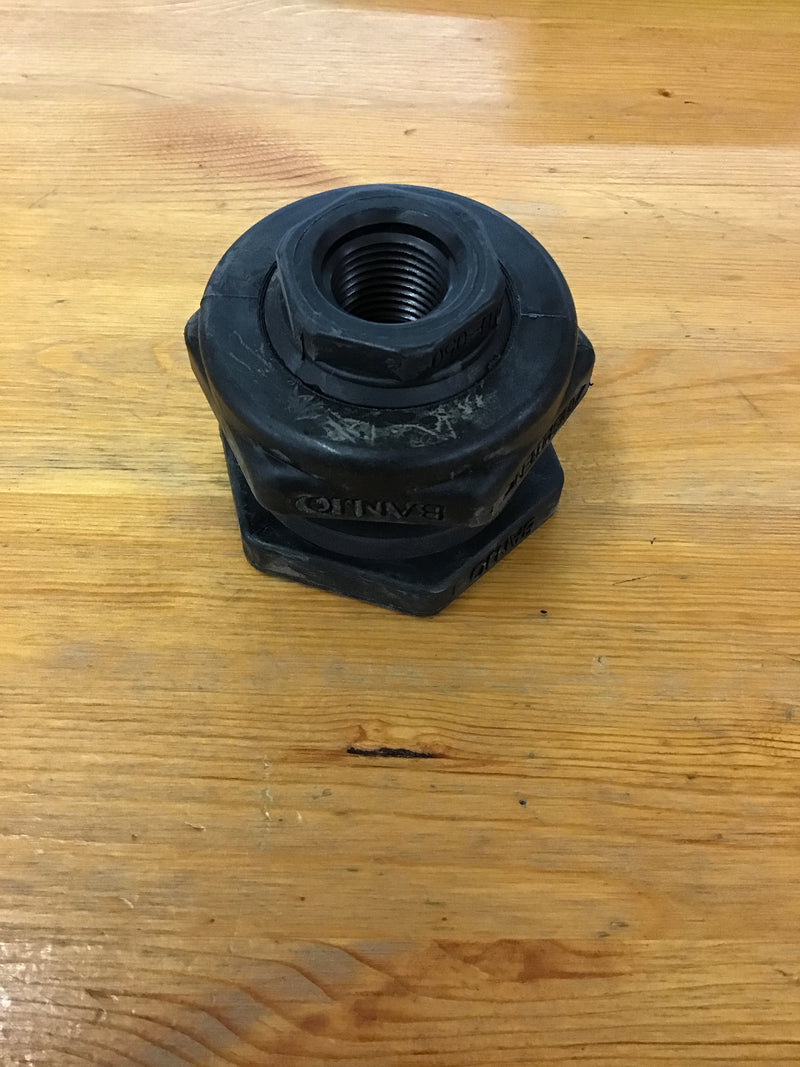LETF050 Bulkhead Union 1/2" Poly - Banjo