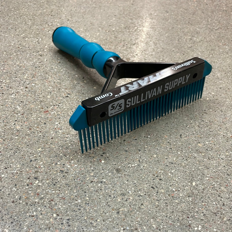 AC6SCG-Stimulat-Teal Comb Smart 6" Teal Stimulator w/Grip Handle