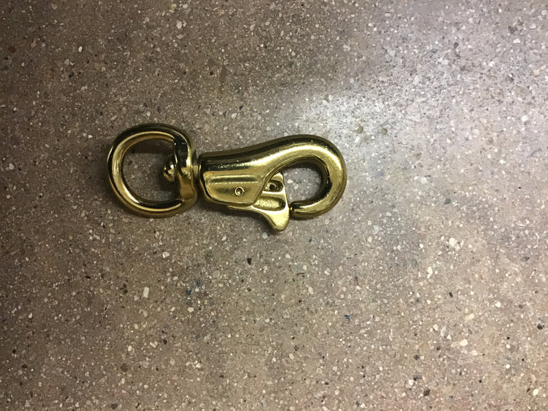 HGTJT75-314OBSnap Bull Round Eye 1" x 4"Length E-Z Open-Brass