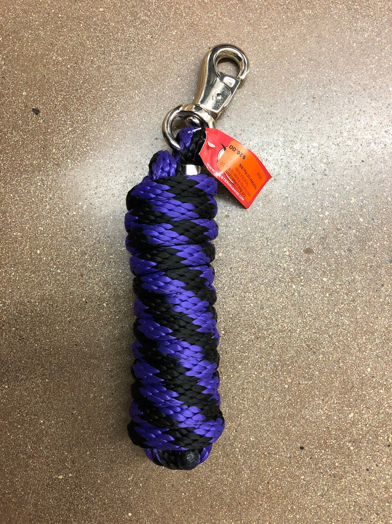 TK292644-10'-Pur/Blk Poly Rope Lead 5/8" 10'