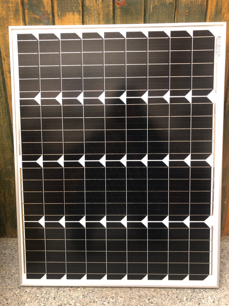 FE50WATT Solar Panel 50 Watt Glass w/ Voltage Reg