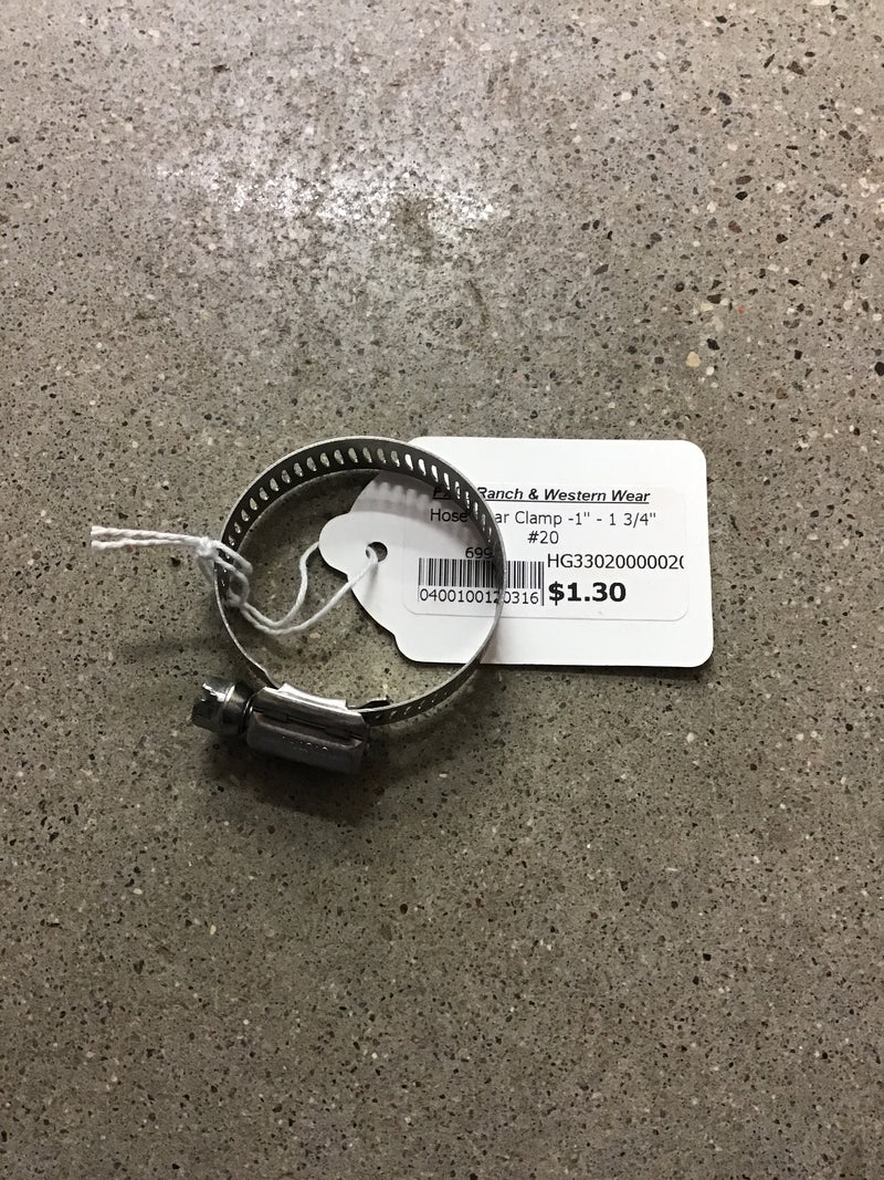 HG33020000020 Hose Gear Clamp -1" - 1 3/4" #20