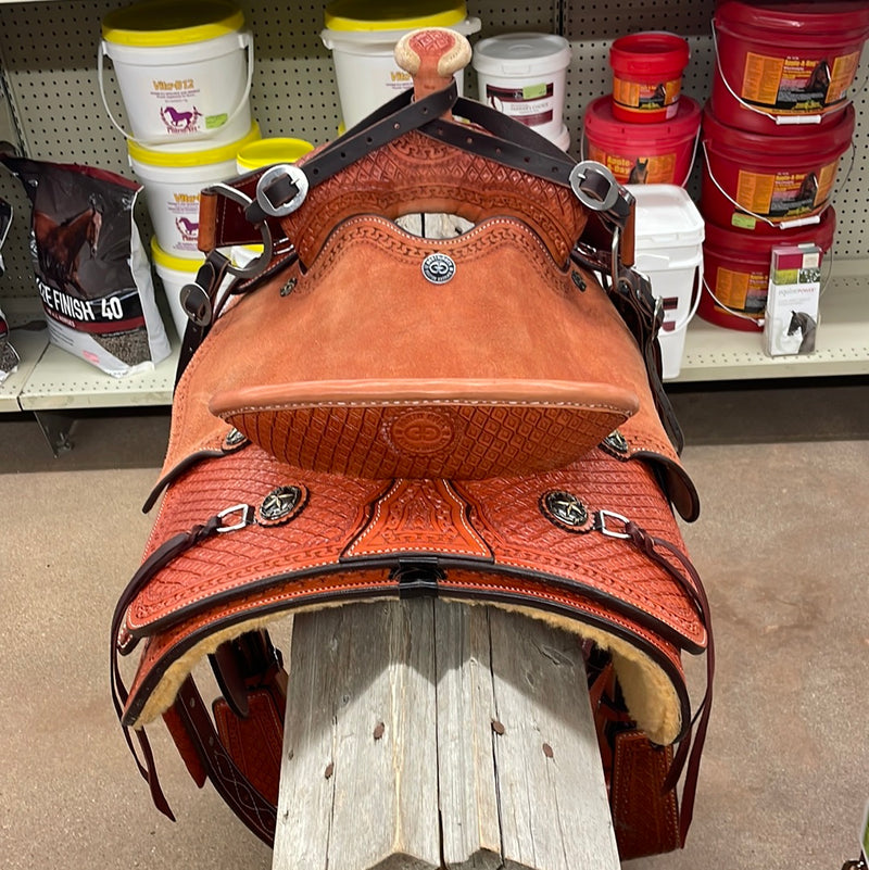 TK50027 NORTH ROCK Team Roping Saddle 14.5"