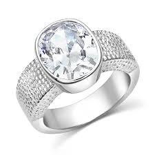 BGRG4040-7-7 Montana Ring Large Oval CZ