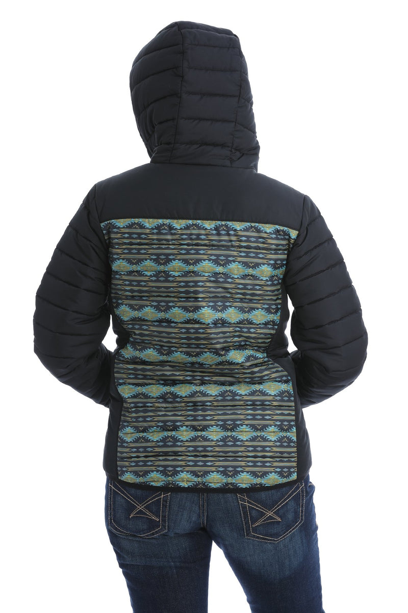 CLMAJ9852001-M-Black Jacket Cinch Quilted Down