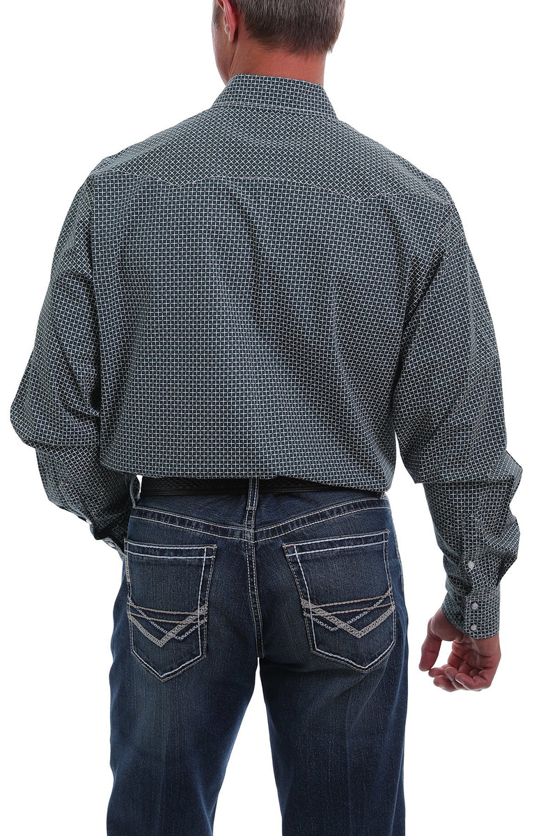 CLMTW1682023 Cinch Shirt MENS L/S Print Snaps Forest