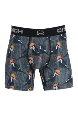 CLMXY6002021-L-WoodPeck Cinch Men's 6" Boxer Briefs "Wood Pecker"