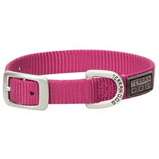 PS07-0930S-5/8"x13"-Pink Dog Collar Terrain Single Ply Nylon