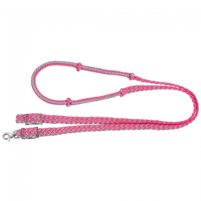 TK54-715--Pink Rein Metallic Cord Knot Roping