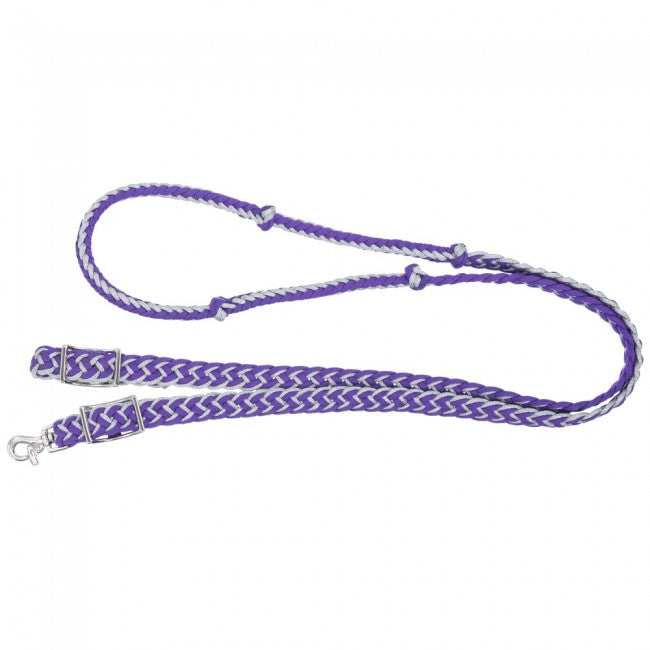TK54-715--Purple Rein Metallic Cord Knot Roping
