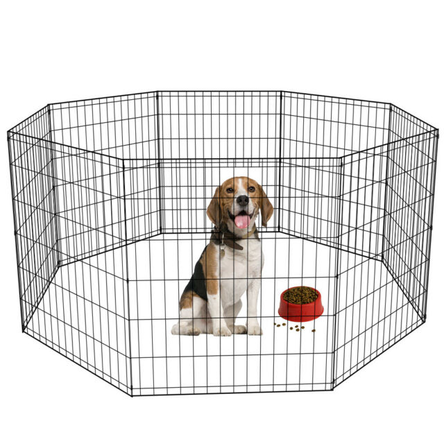 PSD962-42253 Dog Kennel Crate Wire Ex Pen 36" 8 Panel