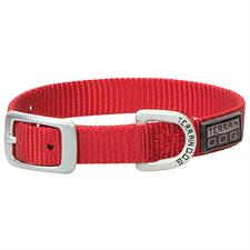 PS07-0941-3/4"x17"-Red Dog Collar Terrain 2 Ply Nylon