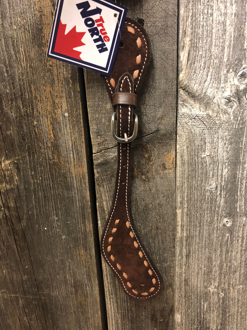 TKWA2149 Spur Straps Roughout Buckstitch