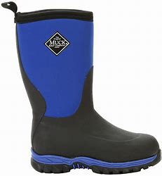 CLMBRG2-4-Blk/Blue Muck Boot Kids Rugged II