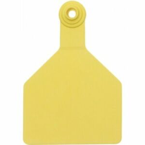ACZSTOCKMANCOW-Cow-Yellow New Z Stockman Cow Tags Blank 25's 2pc