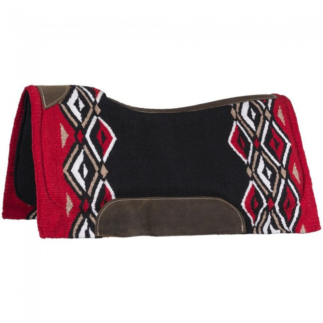 TK31-9055-36x34-Red Saddle Pad Contour Wool 36x34