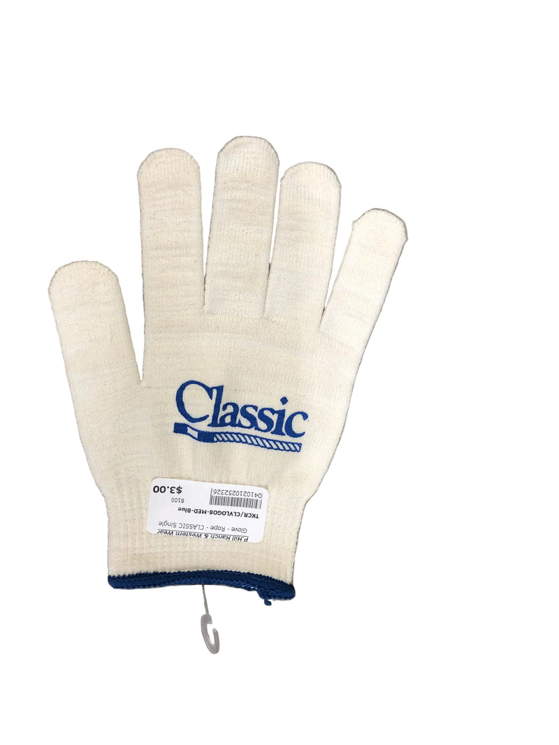 TKCR/CLVLOGO8-MED-Blue Glove - Rope - CLASSIC Single