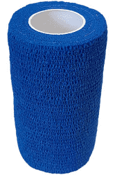 ACV540161--Blue Bandage Cohesive Silverline 4"