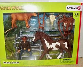 BGSCH41418 Farm World Team Roping Cowboy