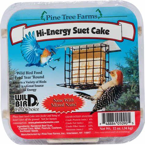 FSBCMN.SUET.PTH Pine Tree Farms Hi-Energy Suet Cake 12oz