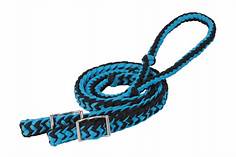 TK35-2051-B2-Li Bl Bl Rein, Braided Barrel