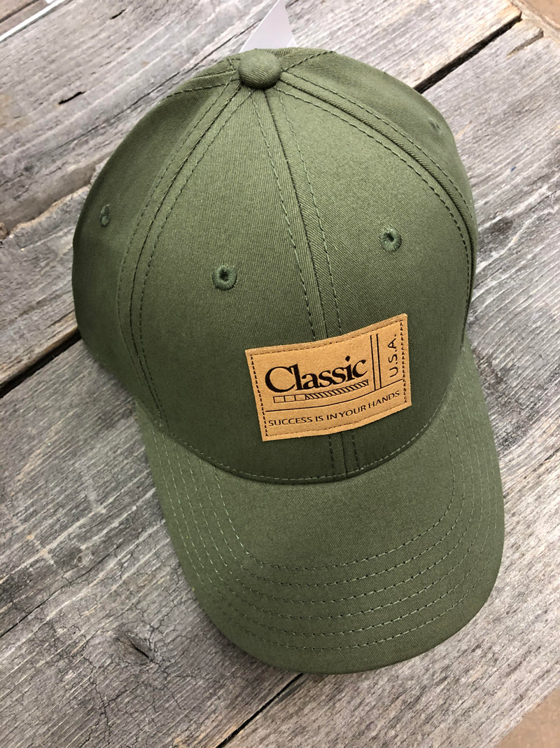 CLCR/CAP11--Olive Ball Cap Classic Snap Back
