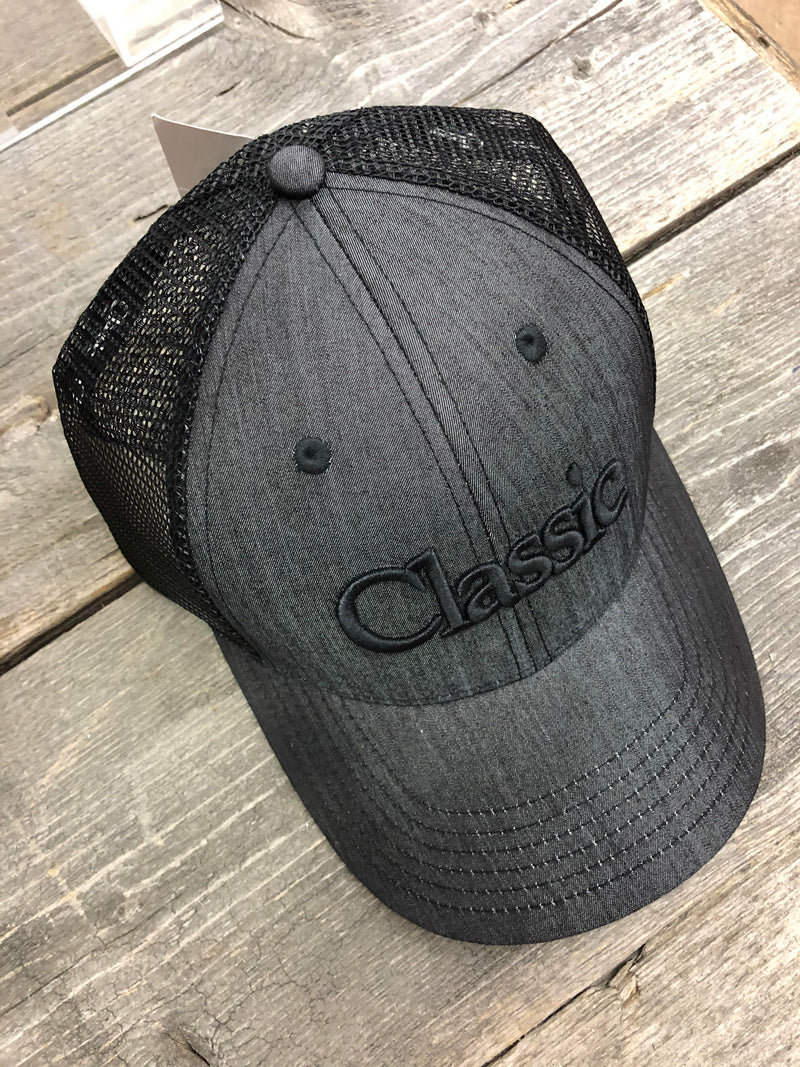 CLCR/CAP11--Slv/Blk Ball Cap Classic Snap Back