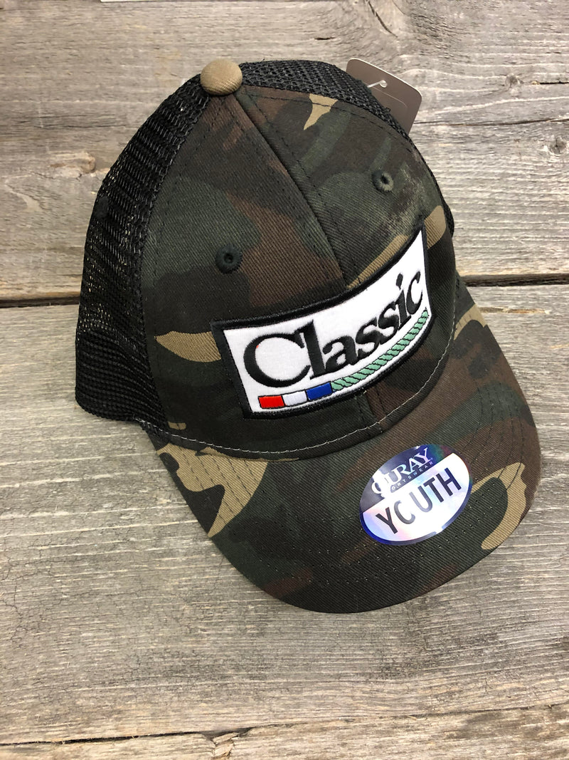 CLCR/CAPCRK3 Cap Kids Snapback Mesh "Classic " Camo/Blk