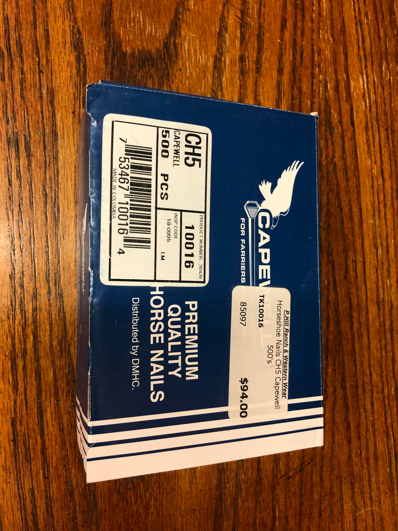 TK10016 Horseshoe Nails CH5 Capewell 500's