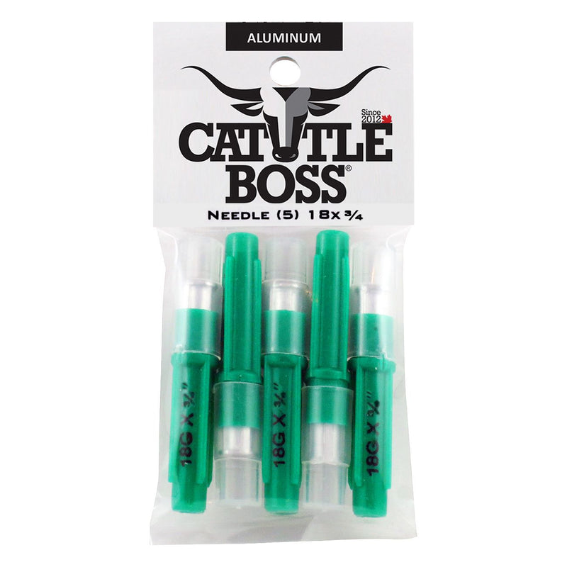 AC100723 Aluminum Hub 18x3/4 needle 5pk