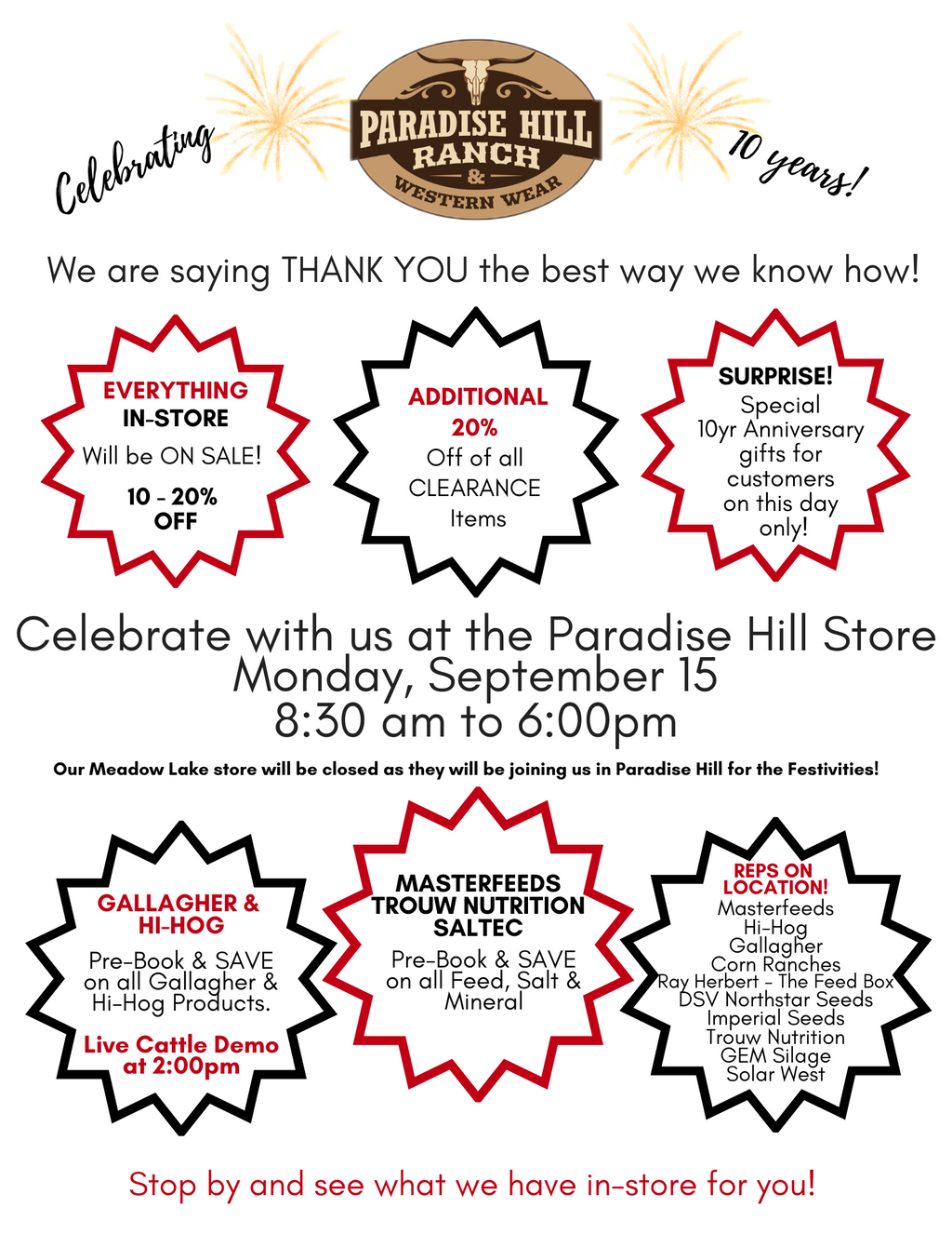 Celebrate with us!