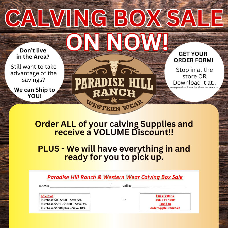 CALVING BOX SALE 2025!