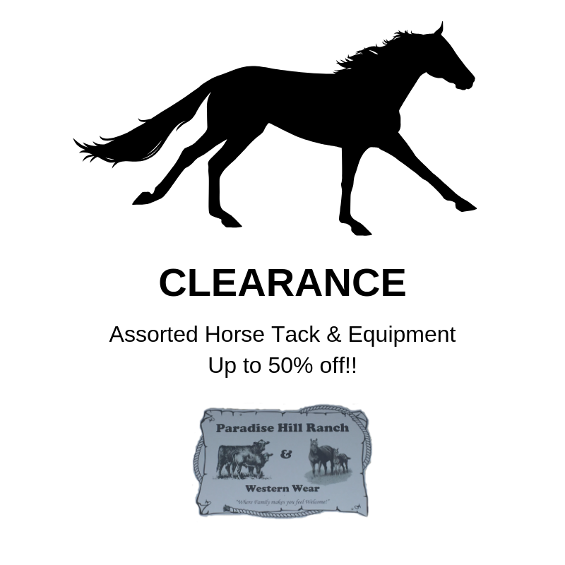 Horse Tack Clearance 2019!