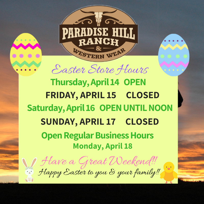 Easter Weekend Store Hours