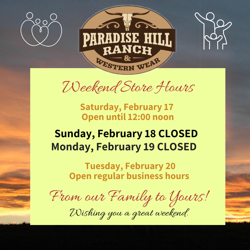 Family Day - Weekend Store Hours