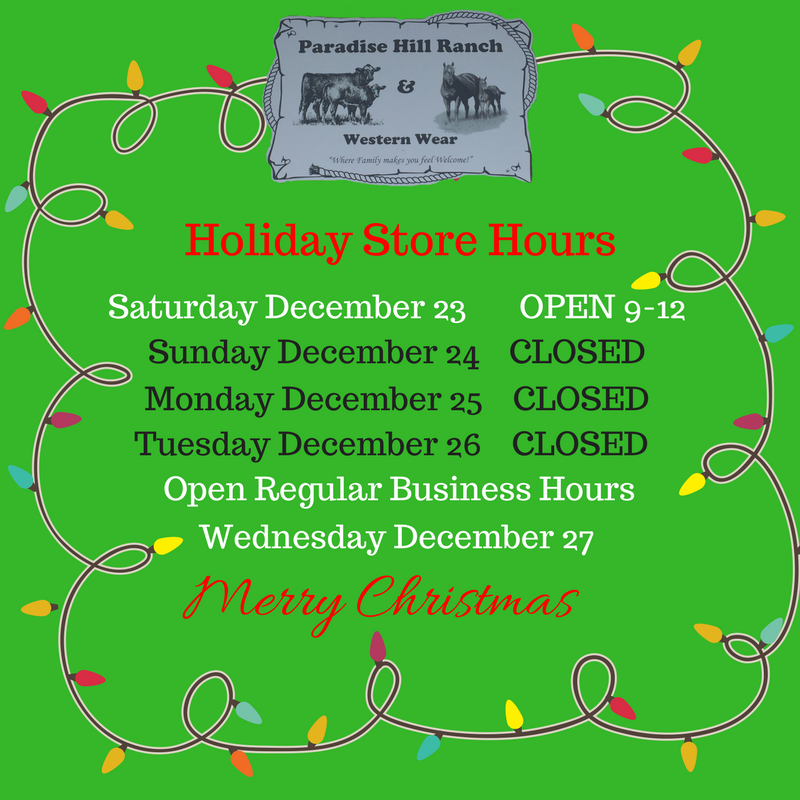 Holiday Store Hours